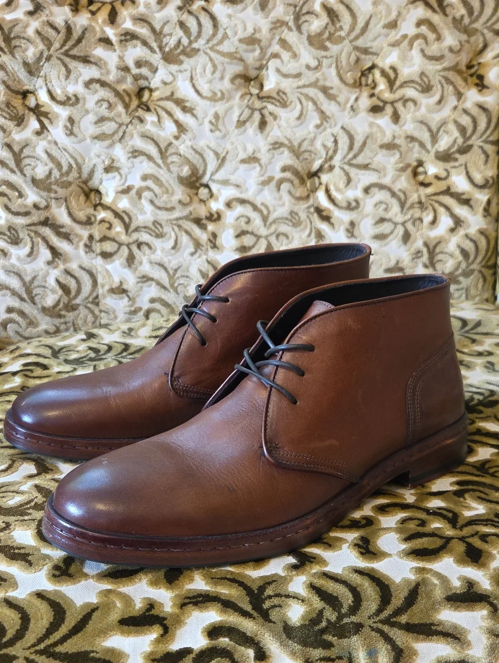 J&M Brown Leather Dress Shoes